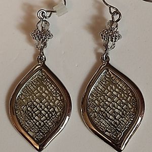 Silver Leaf filigree Earrings
